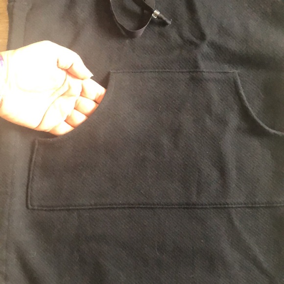 Mondor Black tunic style hoodie top - Picture 6 of 13